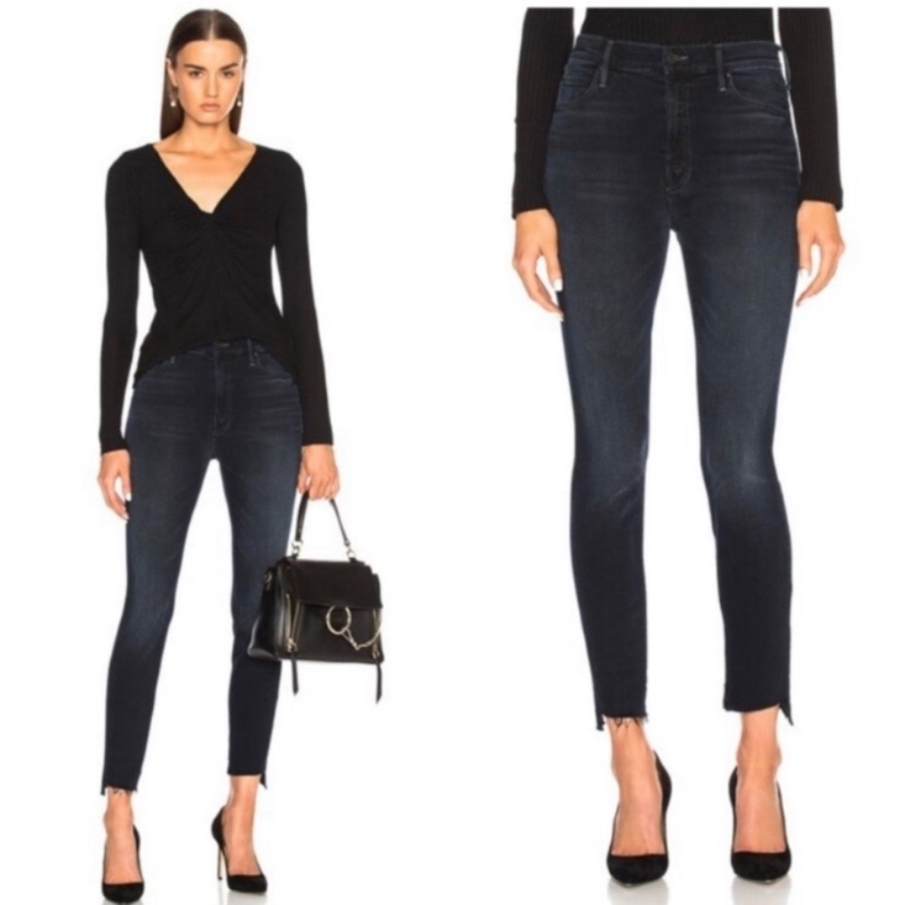 MOTHER Stunner Zip Two Step Ankle Fray Jeans in LAST CALL SIZE 24 - Picture 5 of 13